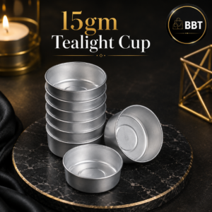 38×15mm Tealight Cups for 15gm Tealight Candle