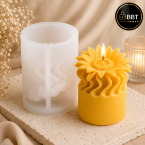 3D Sunflower Silicone Candle Mold for DIY Candle Making | Reusable Silicone Mould