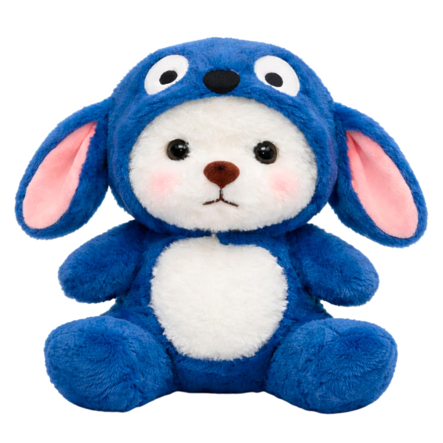 Blue Hooded Teddy Bear Soft Toy for Kids | Cute Plush Stuffed Toy
