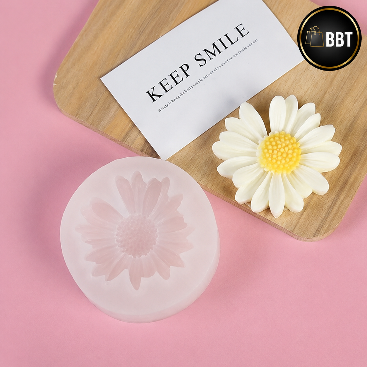 Daisy Silicone Candle Mold for DIY Candle Making | Reusable Silicone Mould