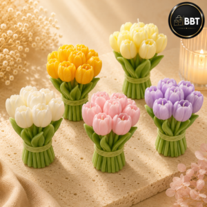 Tulip Bouquet Silicone Candle Mold for DIY Candle Making | Reusable Silicone Mould