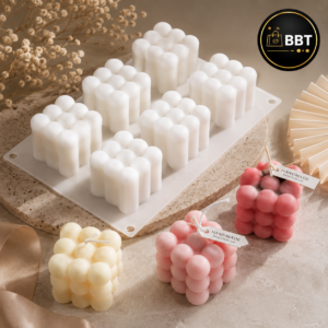 Bubble Candle Big Silicone Mold – 6 Cavity | DIY Candle Making Mould