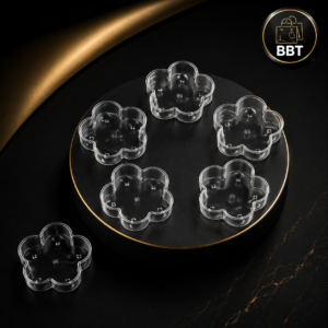 Flower Shape Polycarbonate Tealight Cup – Transparent