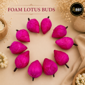 Foam Lotus Buds | Artificial Lotus Flower Buds for Decoration, Crafts & Floral Arrangements