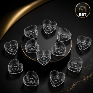 Heart Shape Polycarbonate Tealight Cup – Transparent