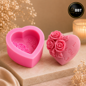 I Love You Heart Silicone Candle Mold for DIY Candle Making | Reusable Silicone Mould
