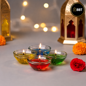 Katori Gel Candle – 4Pc Pack | Decorative Gel Candles for Home Décor & Gifting