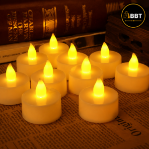 LED Candle Warm White – 12Pc Pack | Flameless Decorative Candles for Home Décor & Events
