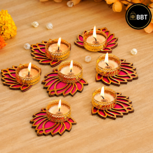 Lotus Tealight Holder | Decorative Candle Holder for Home Décor, Diwali & Gifting