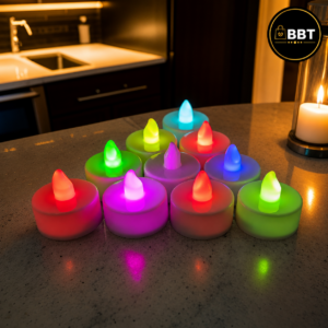 LED Candle Multicolor – 12Pc Pack | Flameless Decorative Candles for Home Décor & Events