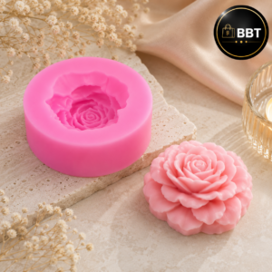 Small Rose Silicone Candle Mold for DIY Candle Making | Reusable Silicone Mould