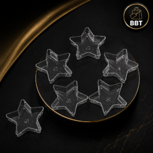 Star Shape Polycarbonate Tealight Cup – Transparent