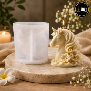 3D Unicorn Silicone Candle Mold for DIY Candle Making | Reusable Silicone Mould