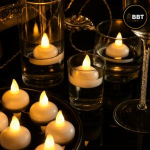 Water Sensor LED Candle- 12Pc Pack | Automatic Flameless Candle for Decoration & Events