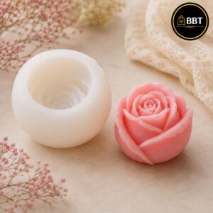 6cm Rose Silicone Mold | 3D Candle Making Mold