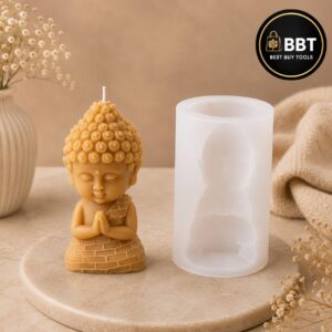 Buddha Silicone Mold | 3D Candle & Soap Making Mold for DIY Crafts and Resin Art