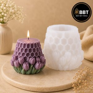 Designer Tulip Silicone Mold | 3D Candle Making Mold