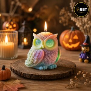 Owl Silicone Mold | 3D Candle Making Mold