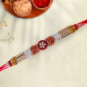 Heavy 3 Lines Rakhi | Premium Designer Rakhi for Brother – Raksha Bandhan - Per Dozen (BBTR08)