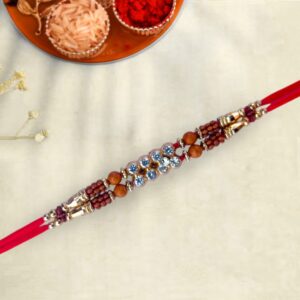 Heavy Handcrafted Rakhi | Premium Designer Rakhi for Brother – Raksha Bandhan - Per Dozen (BBTR09)