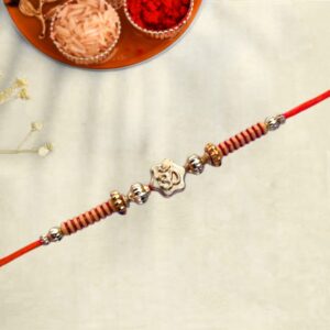 Om Rakhi | Premium Spiritual Designer Rakhi for Brother – Raksha Bandhan- Per Dozen (BBTR14)
