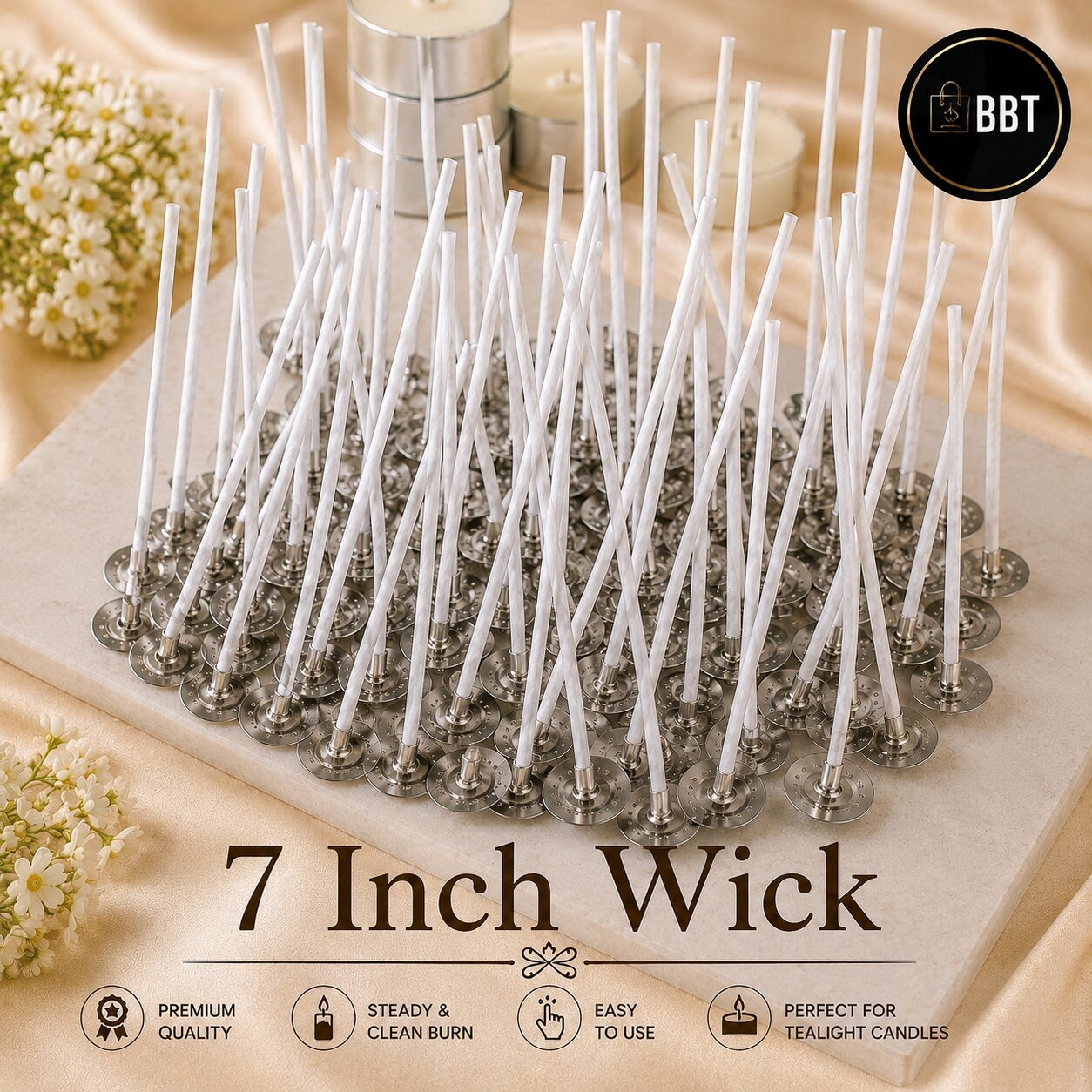 7 Inch Cotton Wick for Candle Making