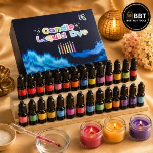 Imported Liquid Candle Color Dye Set – 30 Colors × 5ml | Premium Candle Making Color Kit